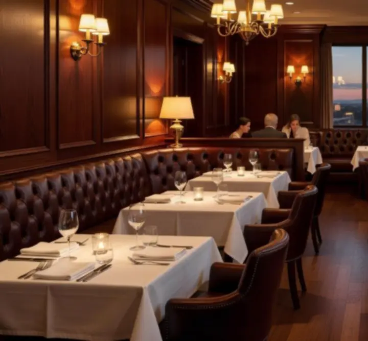 Luxurious restaurant and poker lounge ambience at WATCH SERVICE ATELIER